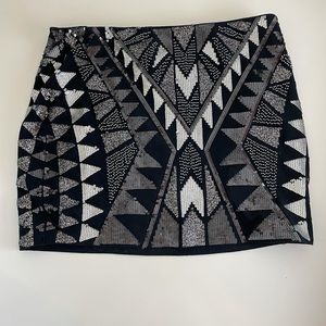 Express Women’s Small Mini Skirt blk sequence